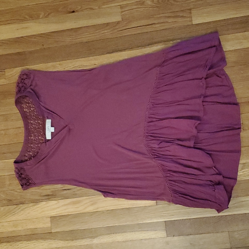 Anne Taylor Loft peplum top